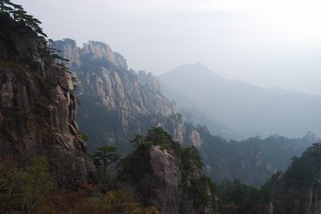 im Gebiet des gelben Bergs in China